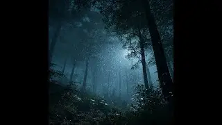 Soft Forest Rain at Night – 8 Hours Deep Sleep