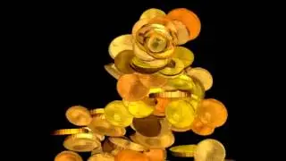 Footage falling coins