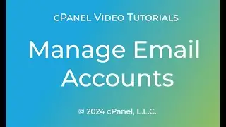 Manage Email Accounts