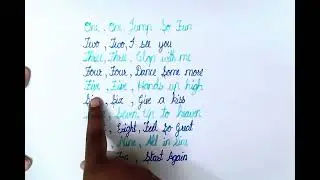 One, one, jump so fun poem