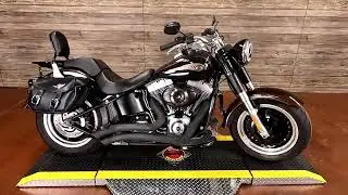 Used 2013 Harley-Davidson Softail Fat Boy Lo 110th Anniversary Edition Motorcycle For Sale Alton, IL