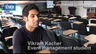 Vikram Kacher on the all round experience EMDI's event management course provides.