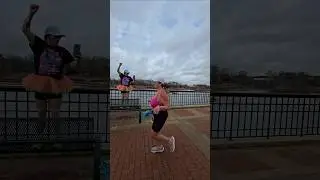 POV: Can't run the race but turnt up anyways 📣🎉✨ #run #runnergirl #halfmarathon