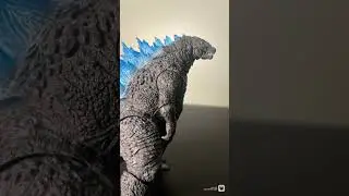 Stop motion animation Godzilla charging up(with sound) #godzilla
