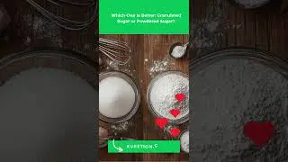Which One Is Better: Granulated Sugar or Powdered Sugar? #organicsnacks #food #snacks