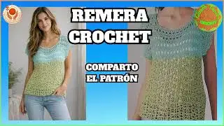 PATR&Oacute;N CROCHET REMERA