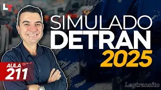 SIMULADO DETRAN QUESTÕES 2025 - AULA 211 #SimuladoLegTransito2025 #Detran2025