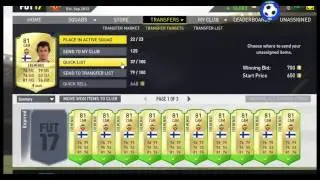 FIFA 17 TRADING ULTIMATE TEAM AMAZING PROFIT 5K PROFIT EACH CARD 50X YOUR MONEY EREMENKO INVEST