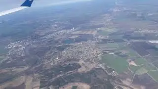 Prague Aerial view before landing