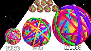Rubberball Runner (vs) Number Run - All Levers Gameplay New Update