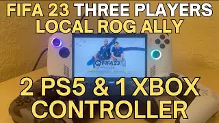 How to connect 3 Controllers for FIFA 23 Local Multiplayer on the ROG ALLY using Bluetooth #gamer