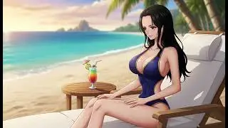 1 Hour loop - 4k HD Robin BIKINI One Piece