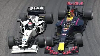 Max Verstappen vs Jos Verstappen | 2017 Red Bull RB13 vs 1997 Tyrrell 025 at Monza