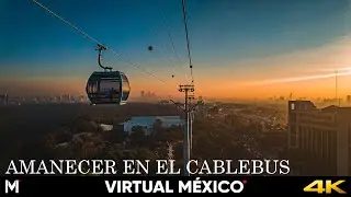 RECORRIDO EN EL CABLEBUS EN EL AMANECER! !SE VE INCREIBLE! HACE MUCHO FRIO. 4K