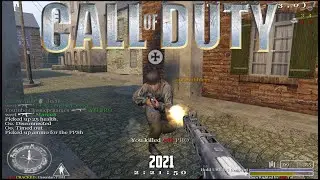 Call of Duty 1 Multiplayer 2021 Carentan Team Deathmatch Gameplay | 4K