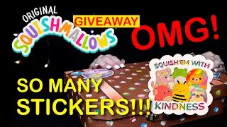 This SQUISHMALLOWS STICKER SET is AMAZING | UNBOXING Brand new SQUISHMALLOWS | GIVEAWAY!!!