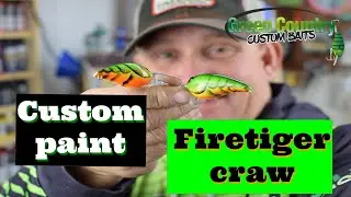 How to Custom Paint Crankbaits ----firetiger craw ----