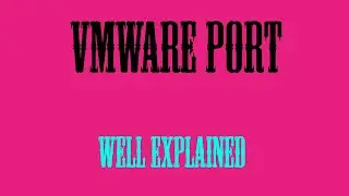 Vmware ESXi Host 6.x Comman Port Numbers Explaind