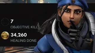 34K HEALS! ML7 + EMONGG! Ana + Baptiste Overwatch Gameplay Season 26 Top 500