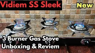 Vidiem SS Sleek 3 Burner Unboxing & Review In Tamil/ Stainless Steel gas Stove / @BLTamilchannel