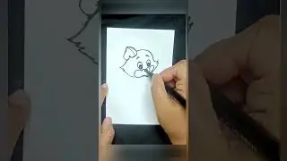 Easy way to draw Tom Cat from Tom & Jerry. #shorts #cartoonnetwork #tomandjerry