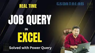 Real Time Job Query  clean and transform delimited data solved using Power Query in Excel in telugu.