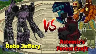 Robo Jeffery VS Astemir's Forest Craft | Minecraft |Mobs Battle
