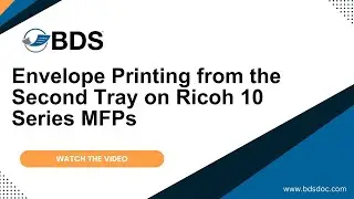 Печать конвертов со второго лотка на многофункциональных устройствах Ricoh серии 10.