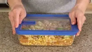 Pyrex - No Leak Lids 6 Cup Glass Storage