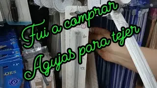 Fui a comprar agujas o palillos para tejer