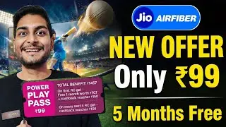 Jio AirFiber | Launch New Offer Only ₹99 With 5 Months Free Benefits | Airtel ₹399 Unlimited 4G Data