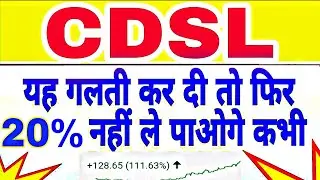 Cdsl share crash | cdsl share latest news today | cdsl share price today | cdsl share | 16 JANUARY 💥