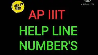 RGUKT CET 2020 Help line numbers