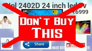 Don't buy Hpl 2402D 24 inch led TVs