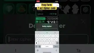 Frog Farm 7 oct Cipher code #frogfarm