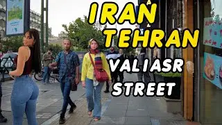 IRAN TEHRAN DOWNTOWN TODAY / Walking along Valiasr Street #walking