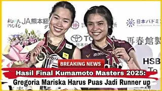 Hasil Final Kumamoto Masters 2025: Gregoria Mariska Harus Puas Jadi Runner up