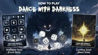 How to Play Dance with Darkness (Chapter 1/Front of Card) - Solo dice game played on a single card.