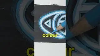 How to draw the GLOW EFFECT🤯 (easy) #shorts #art #drawing