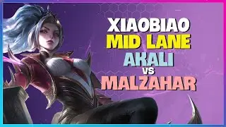 XiaoBiao Shows Why He Is Rank 1 Chinese Super Server Akali Master Mid Lane Outplays Engsub