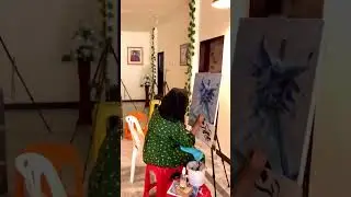 Ninth art workshop sufi abstract painting with calligraphy #shorts #shortsfeed #art