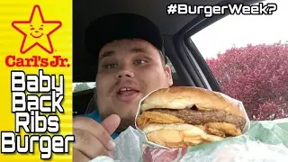 Обзор НОВОГО бургера с ребрышками бэби бэк от Carls Jr.!