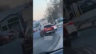 Risking it all for a shortcut on the pavement! #ukdashcam
