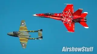 RCAF Heritage Flight and CF-18 Hornet Demo - Airshow London 2017