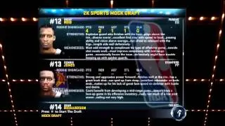 NBA 2K12: Джек Роббинс, интервью перед драфтом и сам драфт