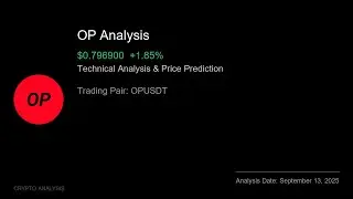 OP (OPUSDT) Technical Analysis - Price Prediction & Buy or Sell September 13, 2025
