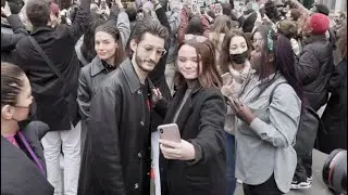 Natasha Andrews, Pierre Niney and more at the Ami Fashion Show in Paris