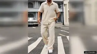 Manfinity Homme Loose-Fit Men's Solid Color Turn-Down Collar Shirt And Pants Review