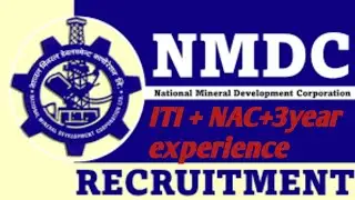 NMDC recruitment 2023|| NMDC iTi job || ITI+NAC|| 🙏🏻 ||3 year experience||