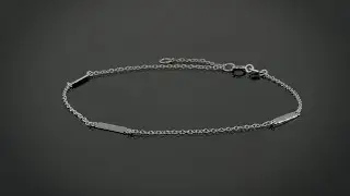 Simple Strong 925 Sterling Silver Bar Chain Anklet Ankle Bracelet